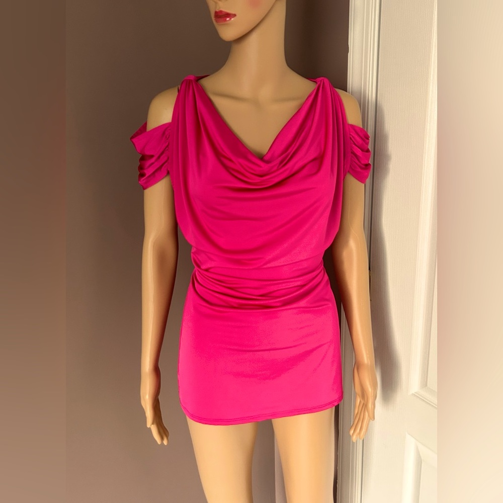 Bebe Cold Shoulder Cutouts Top
